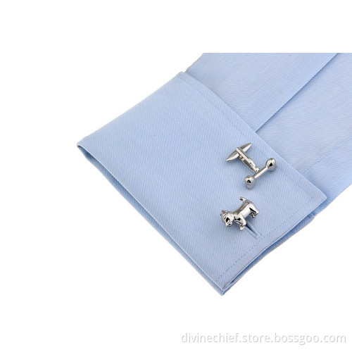Cuff Links Manufacturer Make Custom Dog & Bone Metal Brass/Copper Cufflinks For Men